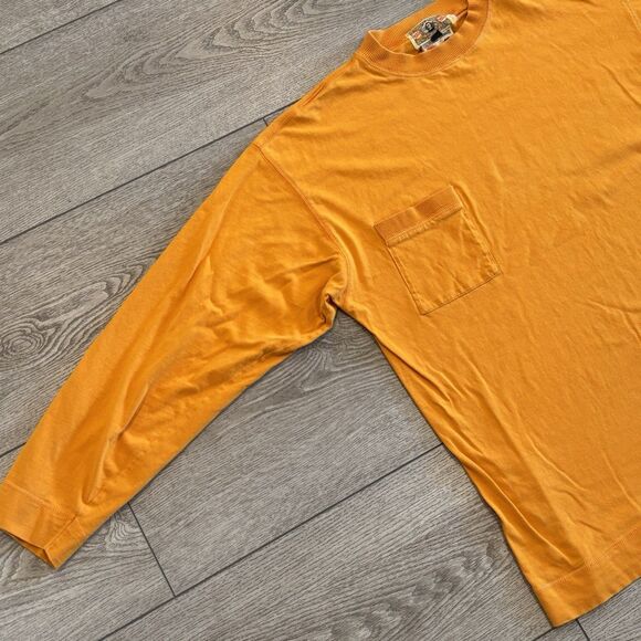 Vintage Bis Bis Gene Ewing Top California Sunwash Long Sleeve Yellow Size Large - Picture 3 of 8